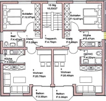 Wohnung 2 ist links